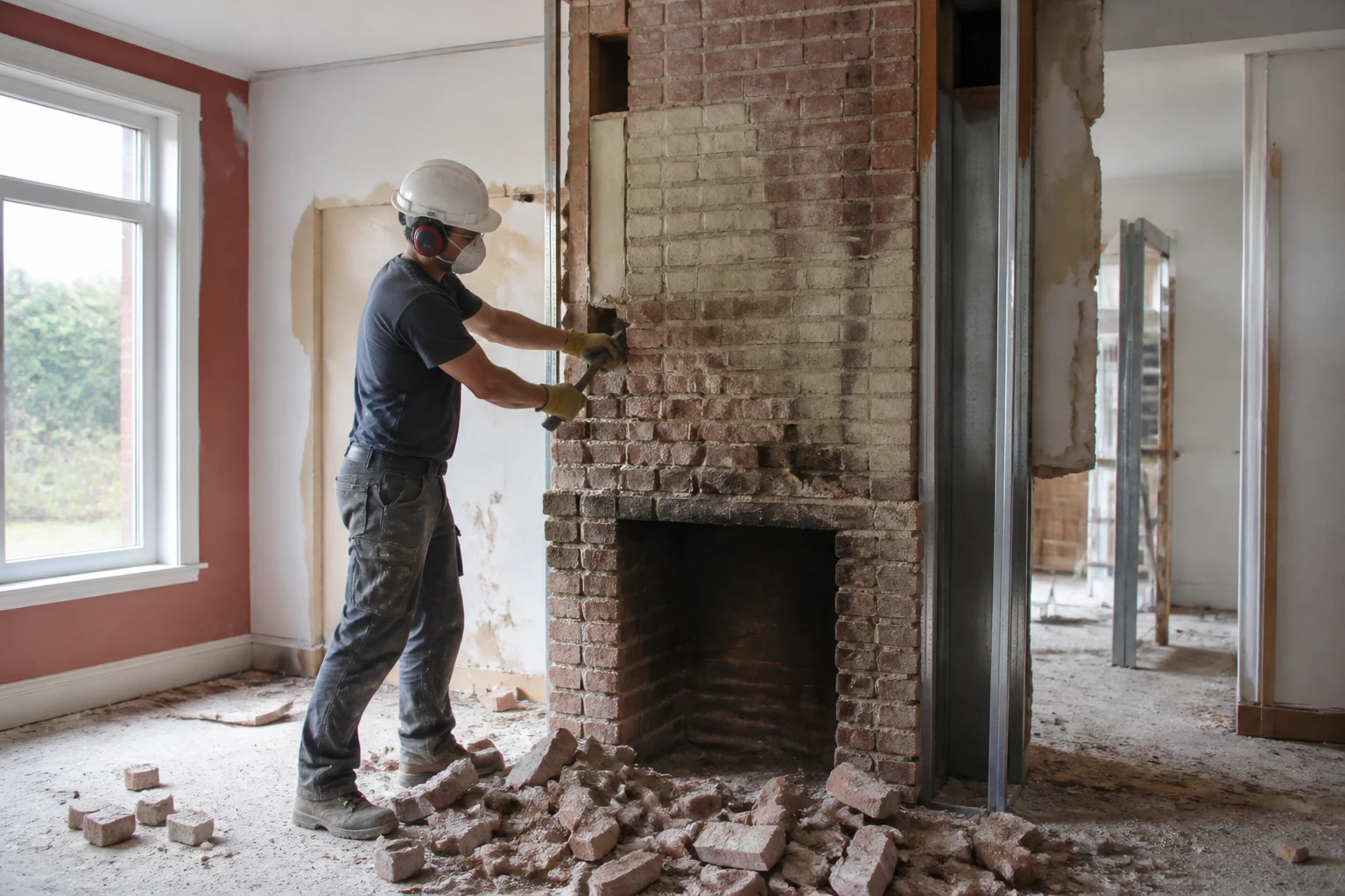 Casser une cheminée : prix, autorisations et étapes du chantier