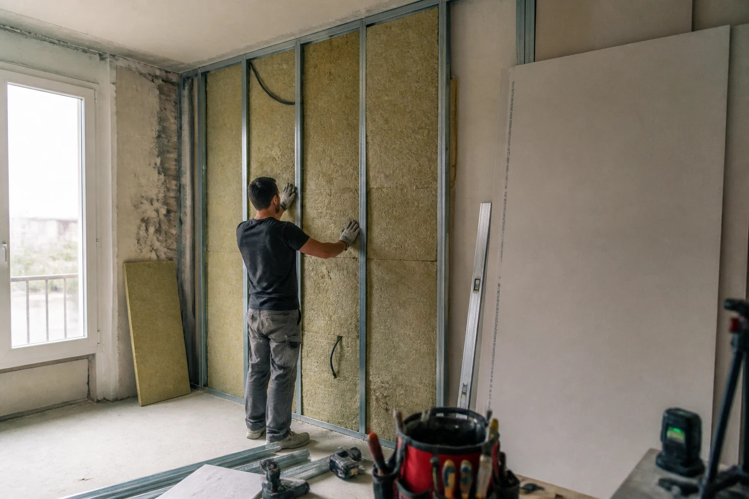 Isoler un mur mitoyen : techniques, prix et erreurs à éviter