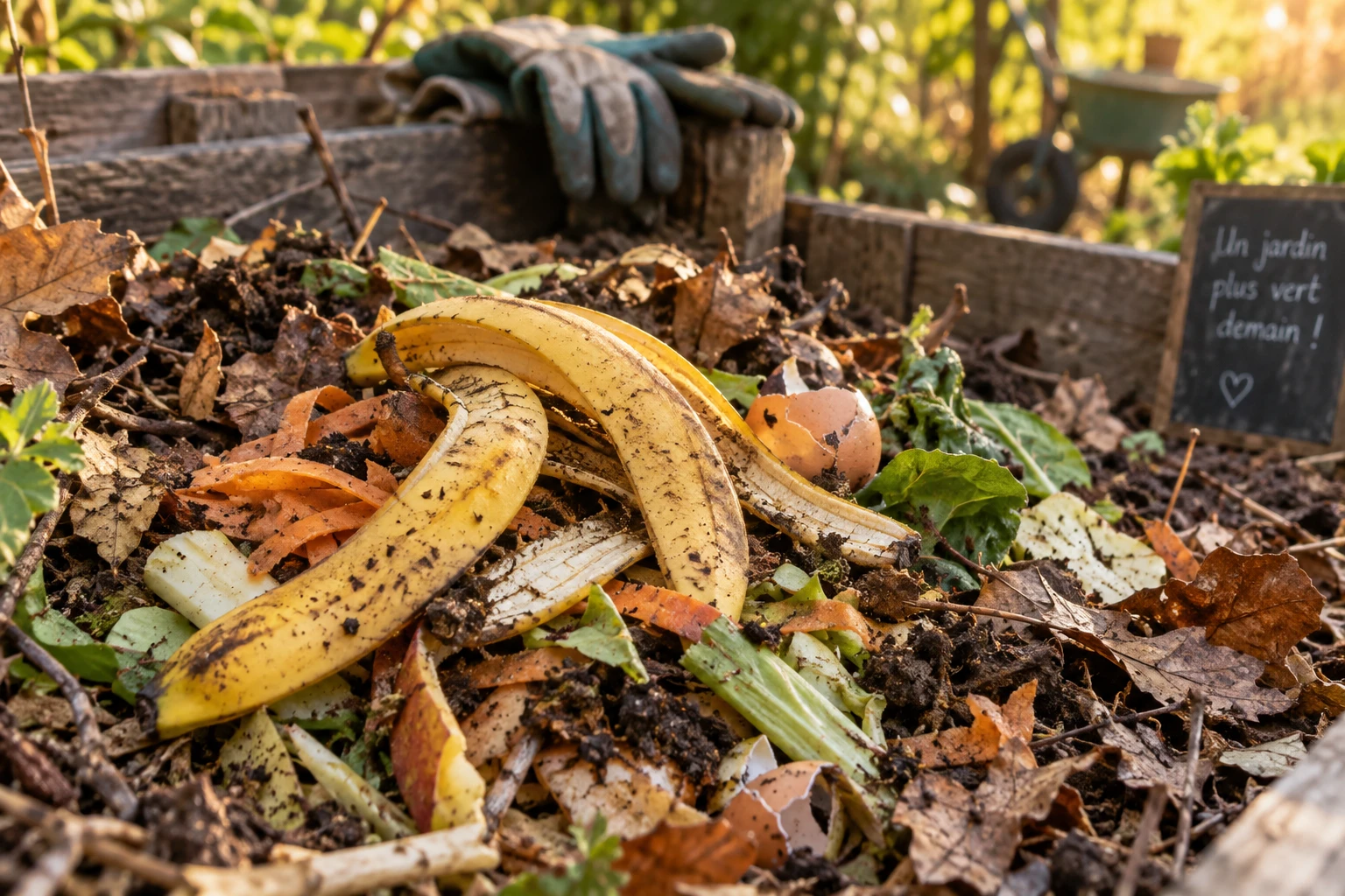 Peau de banane au compost : ce qu’elle apporte vraiment au jardin